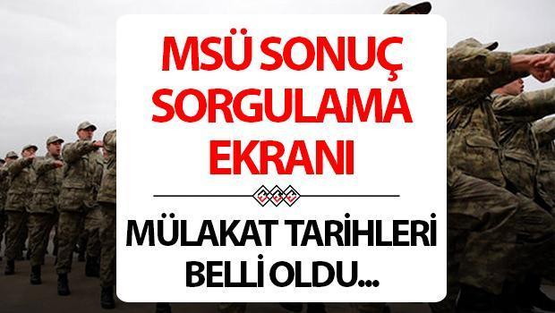 MSÜ Tercih Sonuçları